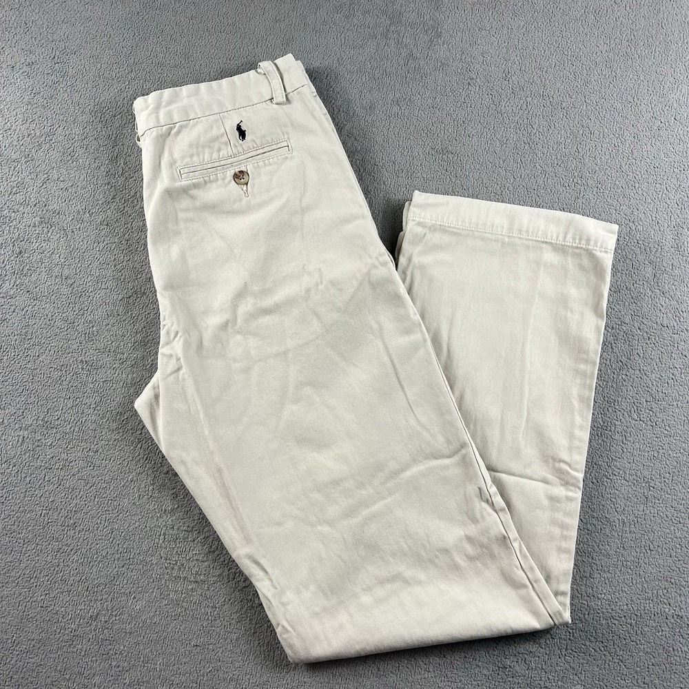 Polo Ralph Lauren Boys 20 Flat Front Chino Pants Khaki
